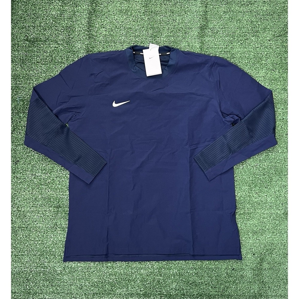 Nike Dri-FIT Lightweight Player Pullover Navy Men's Size Small FD4291-419